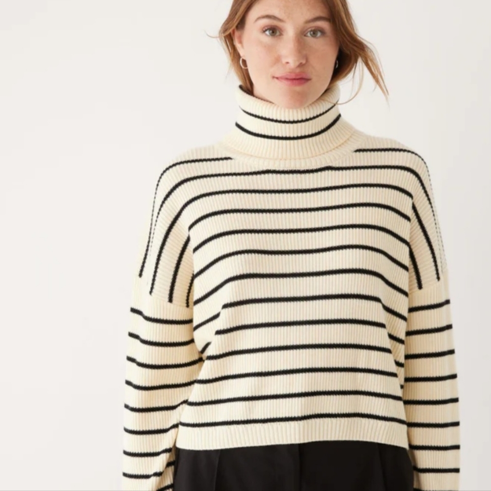 Frank and Oak • The Merino Striped Turtleneck Sweater